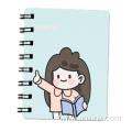 School Office Cartoon Notebook Cute Small Spiral Notebook